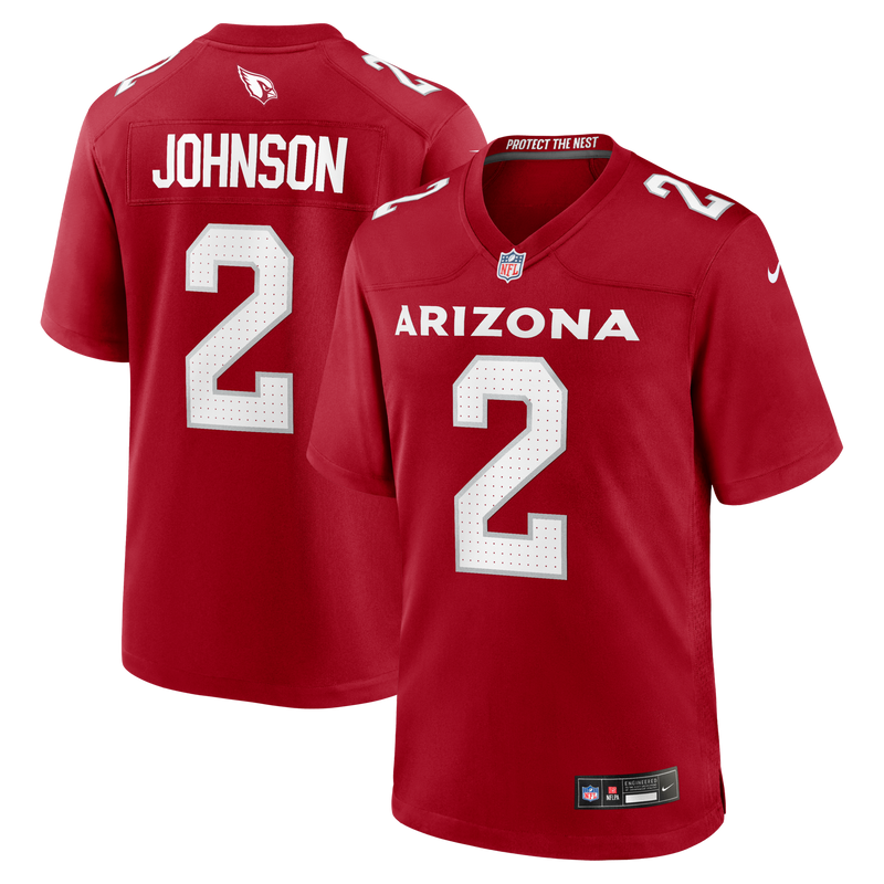 Arizona Cardinals Will Johnson Cardinal jersey – view 1