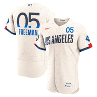 Los Angeles Dodgers Freddie Freeman Cream jersey – view 1