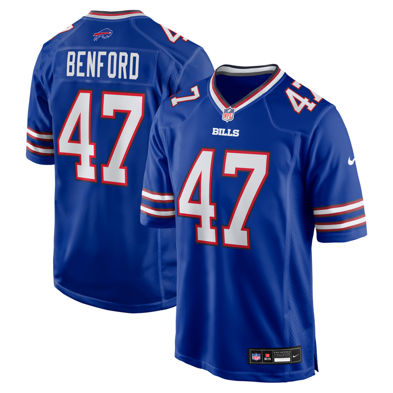 Buffalo Bills Christian Benford Royal jersey – view 1