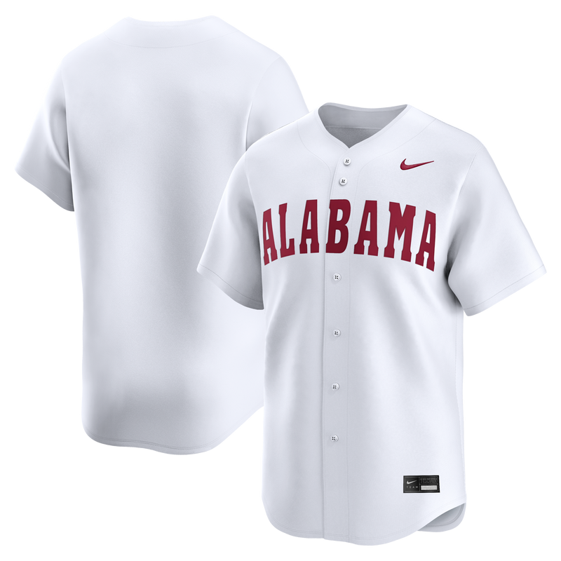 Nike White Alabama Crimson Tide Alternate Limited Baseball Jersey – view 1