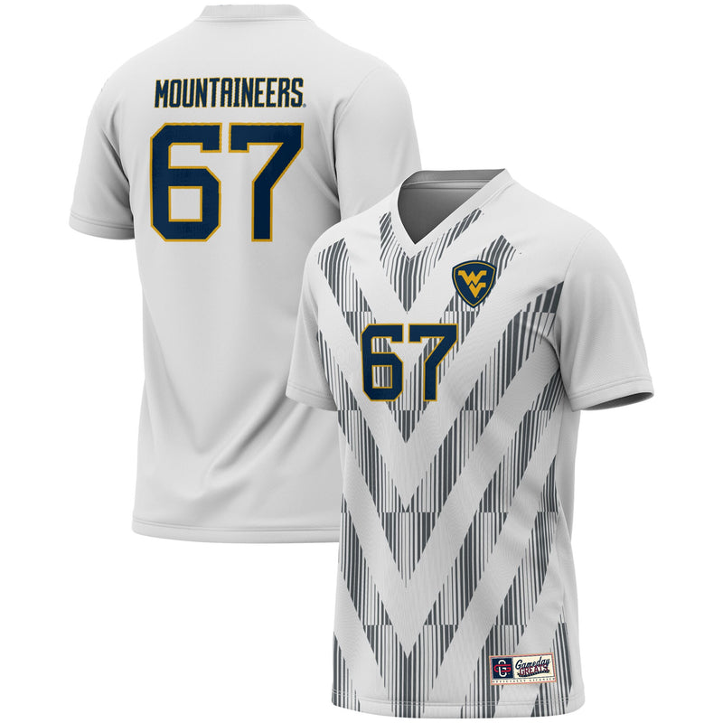 West Virginia Mountaineers Lightweight White jersey – view 1