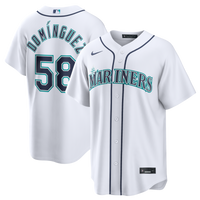 Seattle Mariners Seranthony Domínguez White jersey – view 2