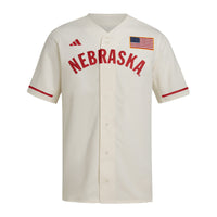 adidas Nebraska Huskers Cream jersey – view 3