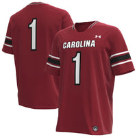 Under Armour Garnet South Carolina Gamecocks Premier Football Jersey – view 2