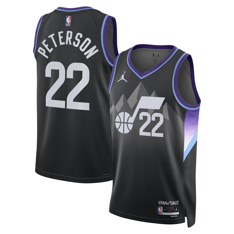 Utah Jazz Darryn Peterson - Black jersey – view 1