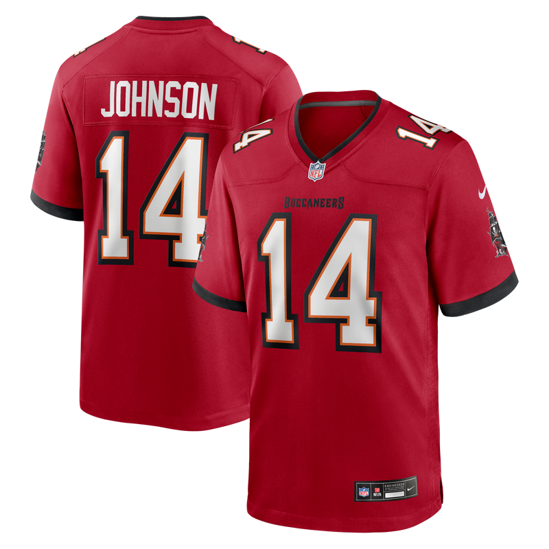 Tampa Bay Buccaneers Brad Johnson Red jersey – view 1