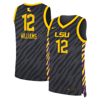 Nike Mikaylah Williams Anthracite LSU Tigers Replica Basketball Jersey – view 2