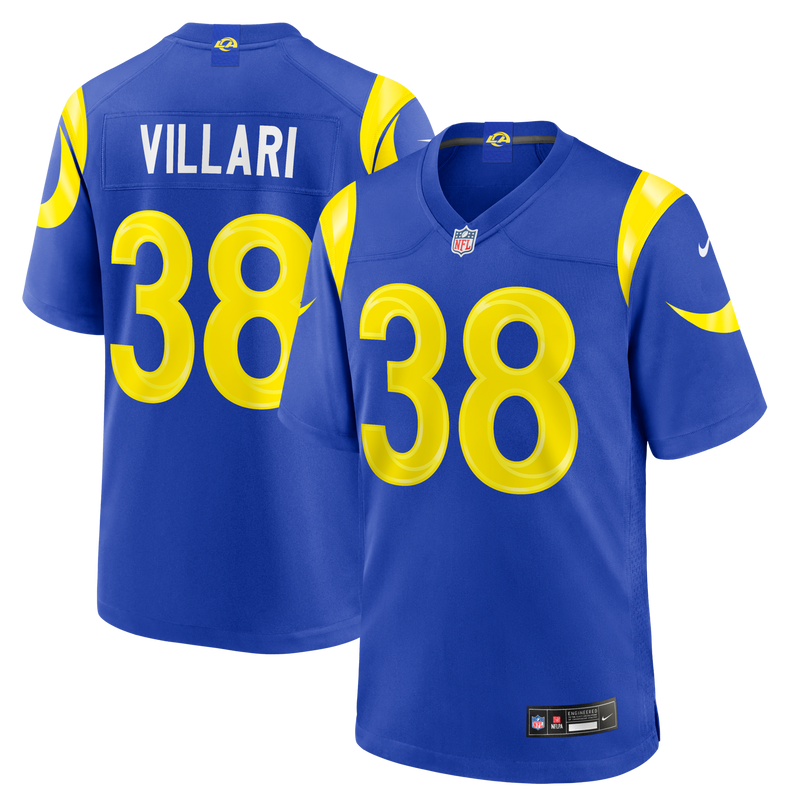 Los Angeles Rams Dan Villari Royal jersey – view 1