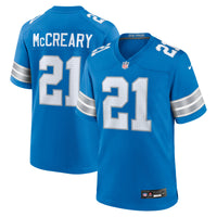 Detroit Lions Roger McCreary Blue jersey – view 1