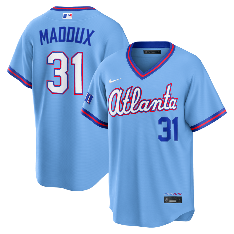 Atlanta Braves Greg Maddux Blue jersey – view 1
