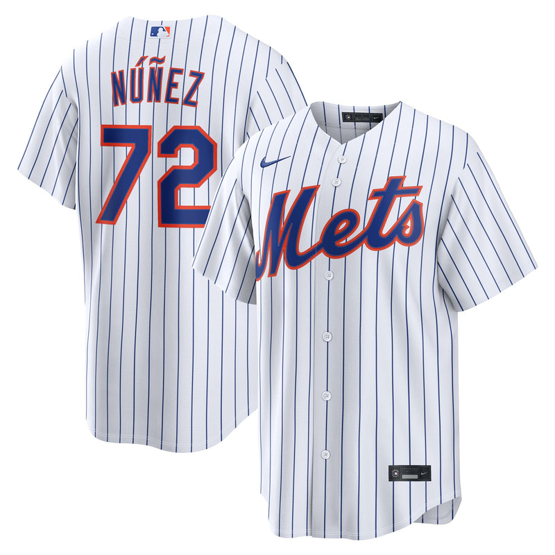 New York Mets Dedniel Núñez White jersey – view 1