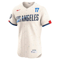 Los Angeles Dodgers Shohei Ohtani Cream jersey – view 3