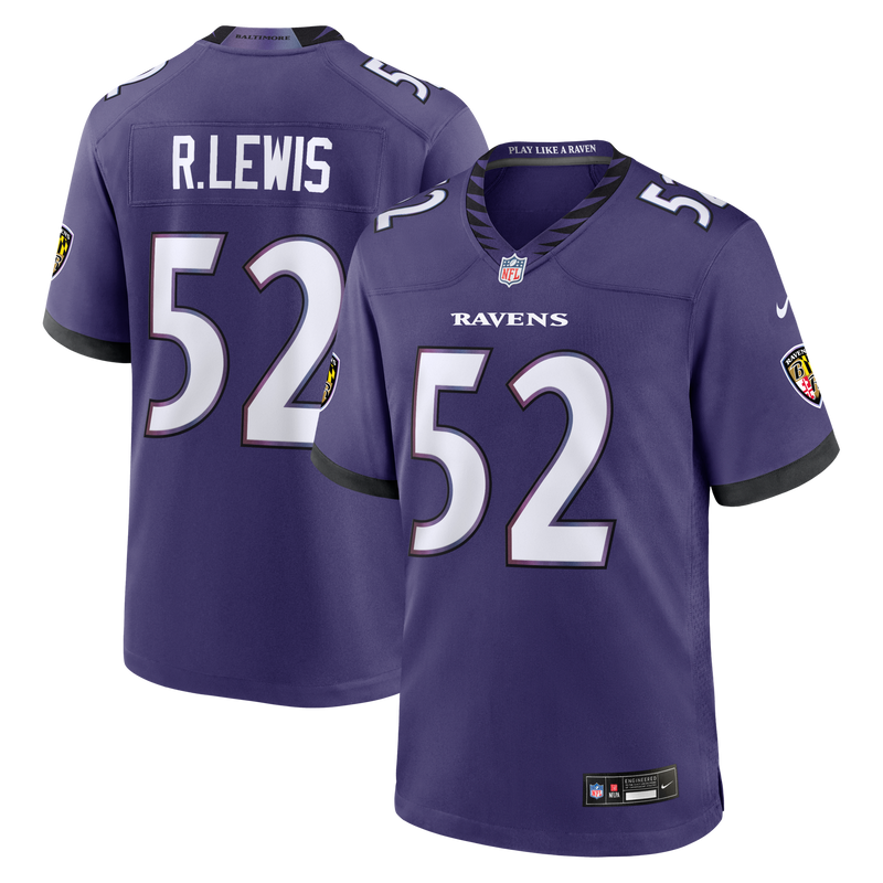 Baltimore Ravens Ray Lewis Purple jersey – view 1