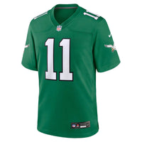 Philadelphia Eagles A.J. Brown Kelly Green jersey – view 2