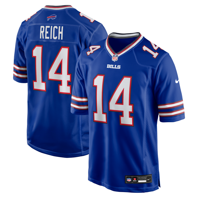 Buffalo Bills Frank Reich Royal jersey – view 1
