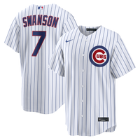 Chicago Cubs Dansby Swanson White jersey – view 2