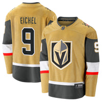 Vegas Golden Knights Jack Eichel Gold jersey – view 2