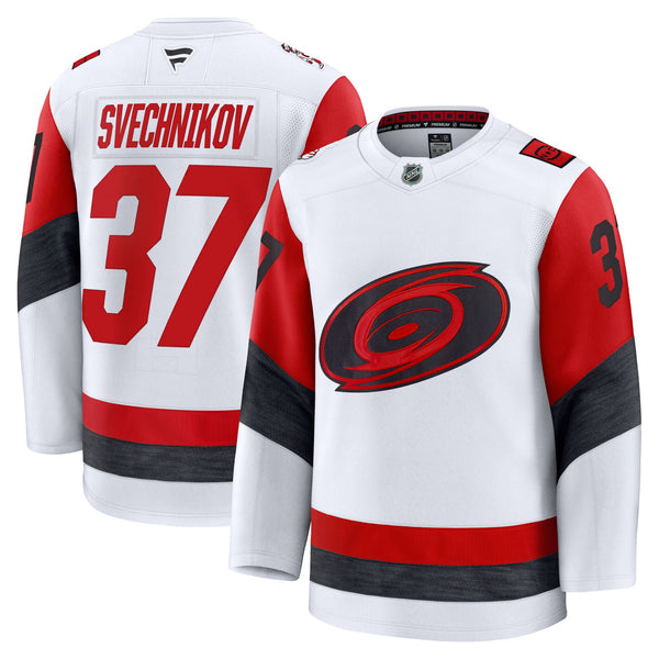 Carolina Hurricanes Andrei Svechnikov Fanatics White Away Premium Jersey