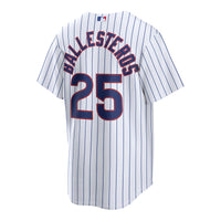 Chicago Cubs Moisés Ballesteros White jersey – view 3
