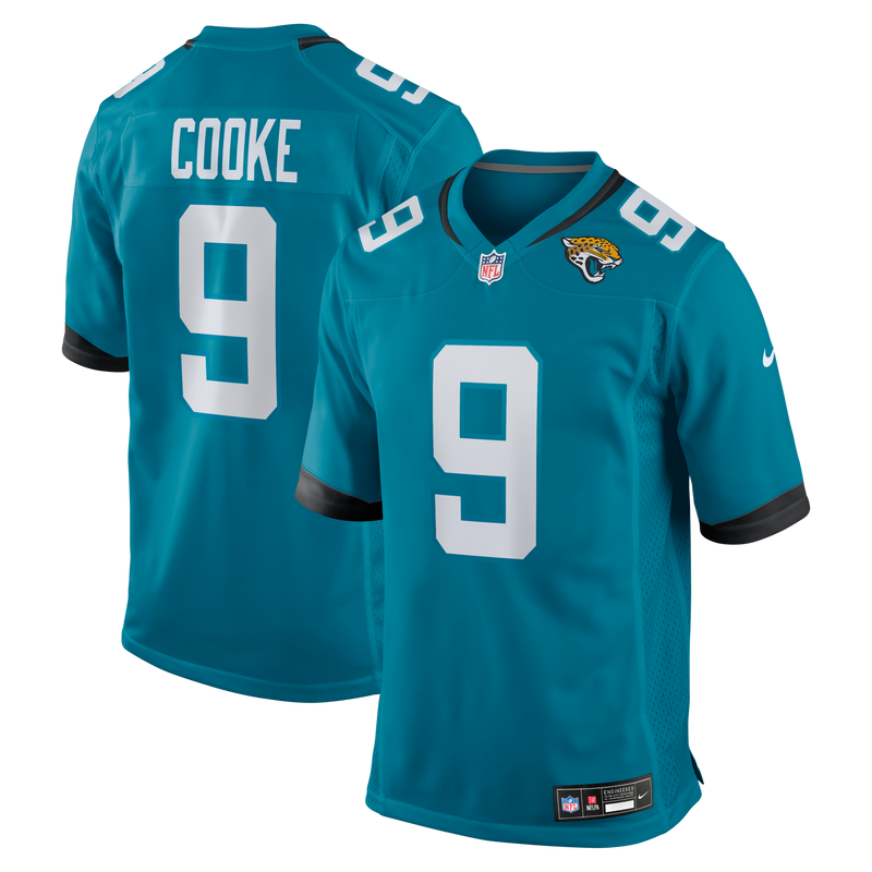 Jacksonville Jaguars Logan Cooke Teal jersey – view 1