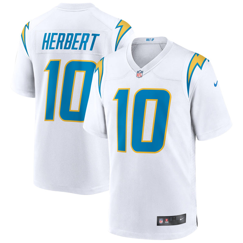Los Angeles Chargers Justin Herbert White jersey – view 1