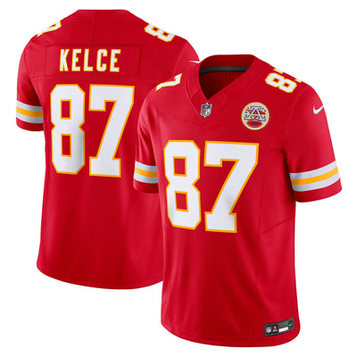 Kansas City Chiefs Travis Kelce Nike Red Vapor F.U.S.E. Limited Jersey