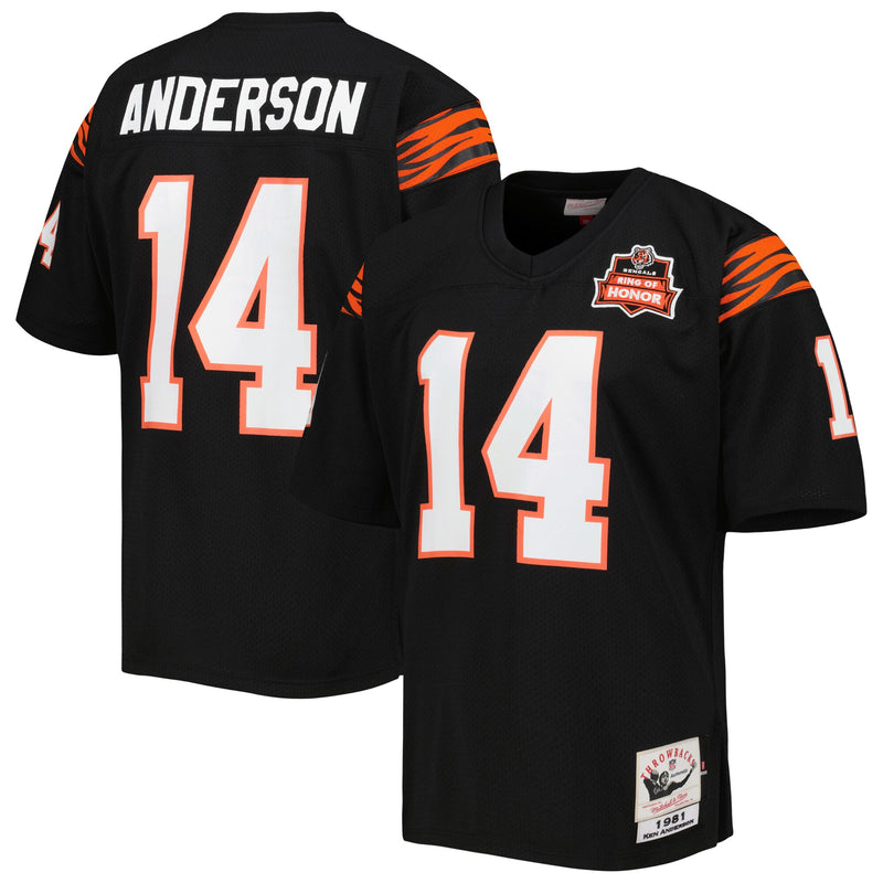 Cincinnati Bengals Ken Anderson Black jersey – view 1