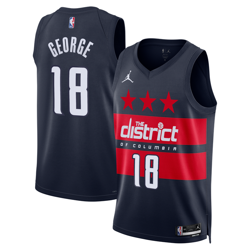 Washington Wizards Kyshawn George - Navy jersey – view 1