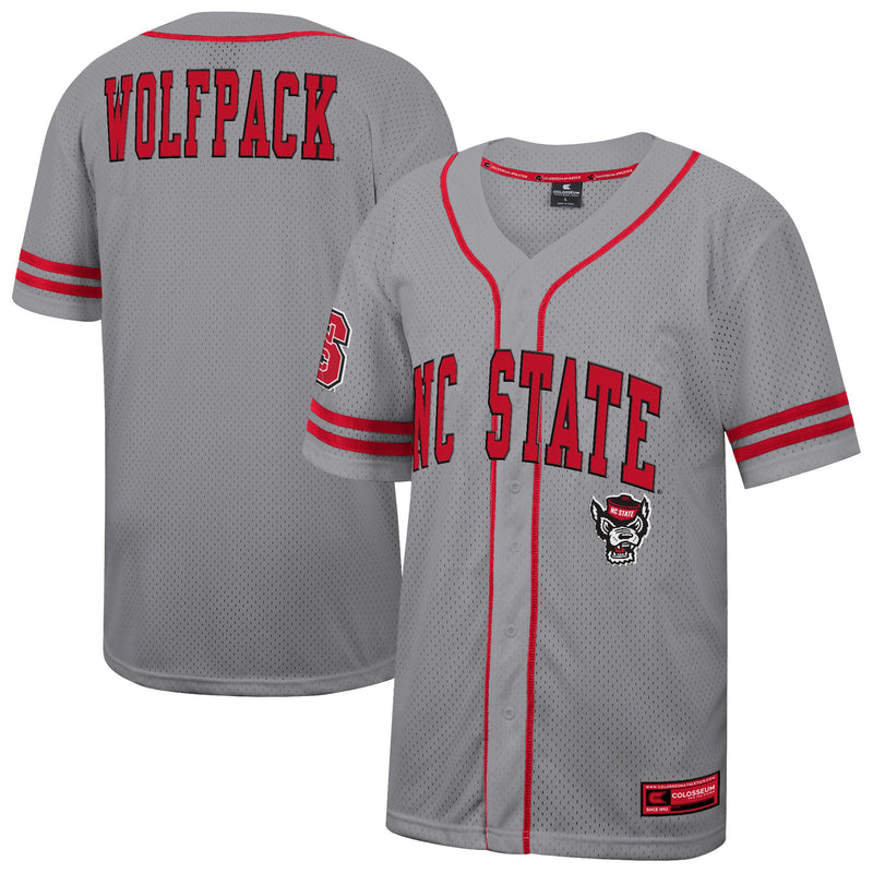 NC State Wolfpack Free Gray jersey – view 1