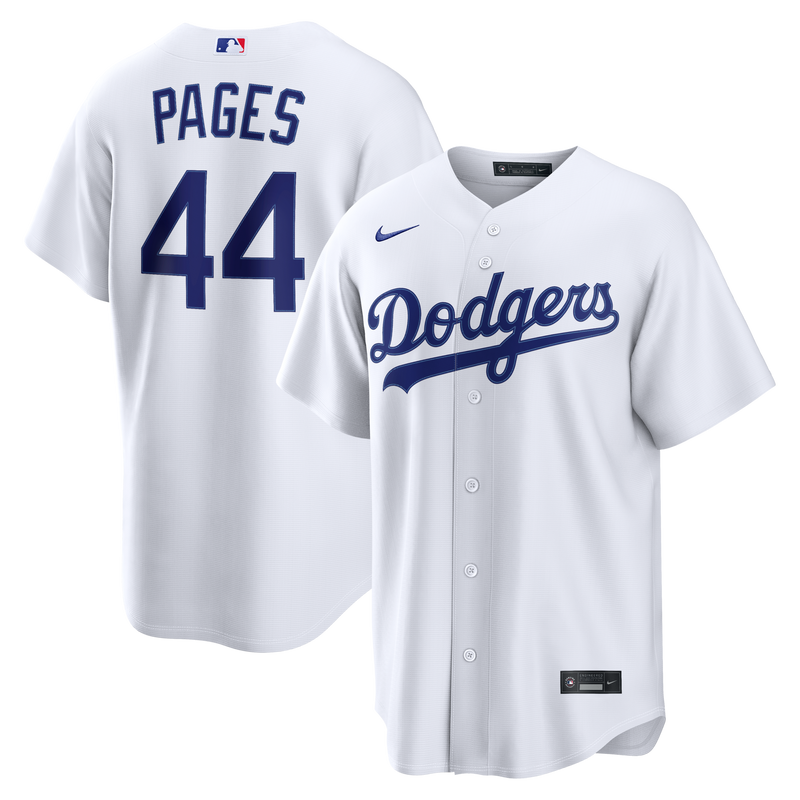 Los Angeles Dodgers Andy Pages White jersey – view 1
