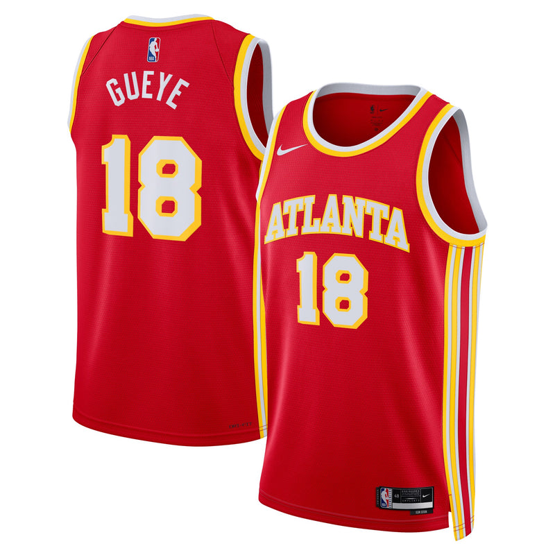 Atlanta Hawks Mouhamed Gueye - Red jersey – view 1