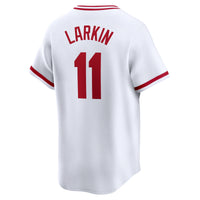 Cincinnati Reds Barry Larkin White jersey – view 4
