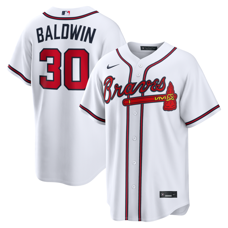 Atlanta Braves Drake Baldwin White jersey – view 1