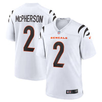 Cincinnati Bengals Evan McPherson White jersey – view 1