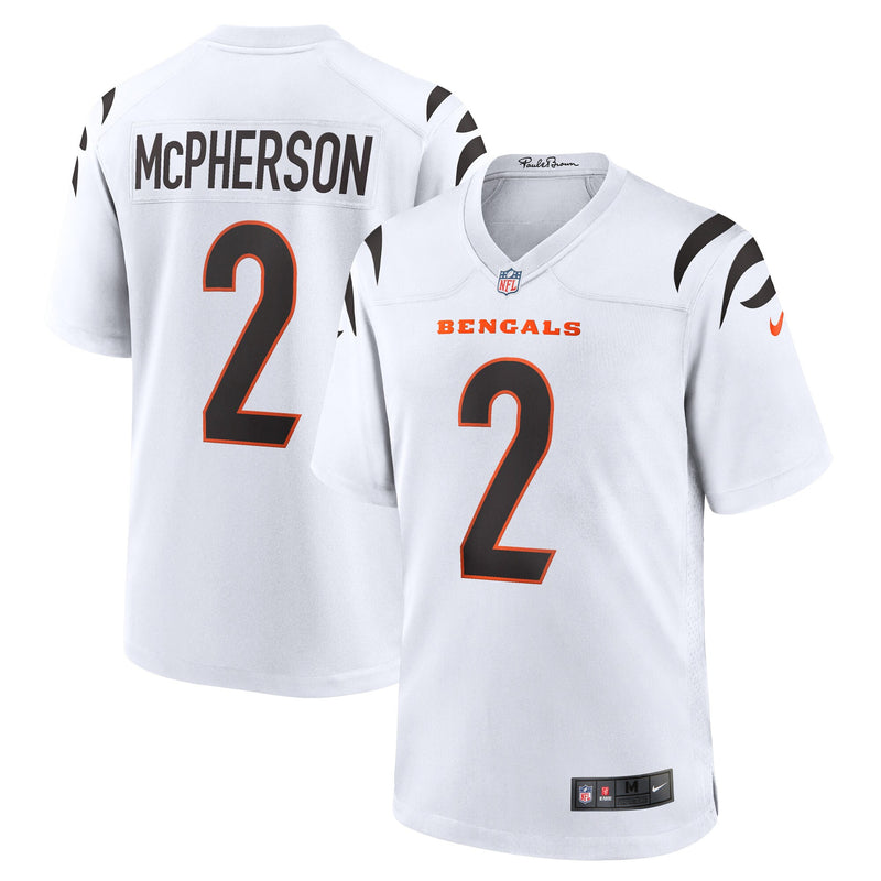 Cincinnati Bengals Evan McPherson White jersey – view 1