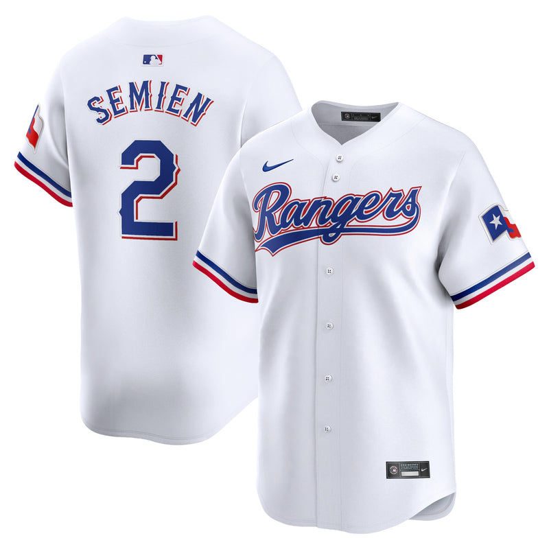 Texas Rangers Marcus Semien White jersey – view 1