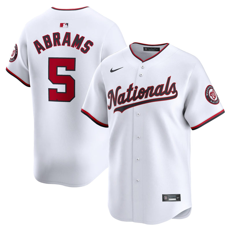 Washington Nationals CJ Abrams White jersey – view 1