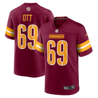 Washington Commanders Tyler Ott Burgundy jersey – view 2