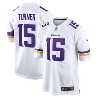 Minnesota Vikings Dallas Turner White jersey – view 2