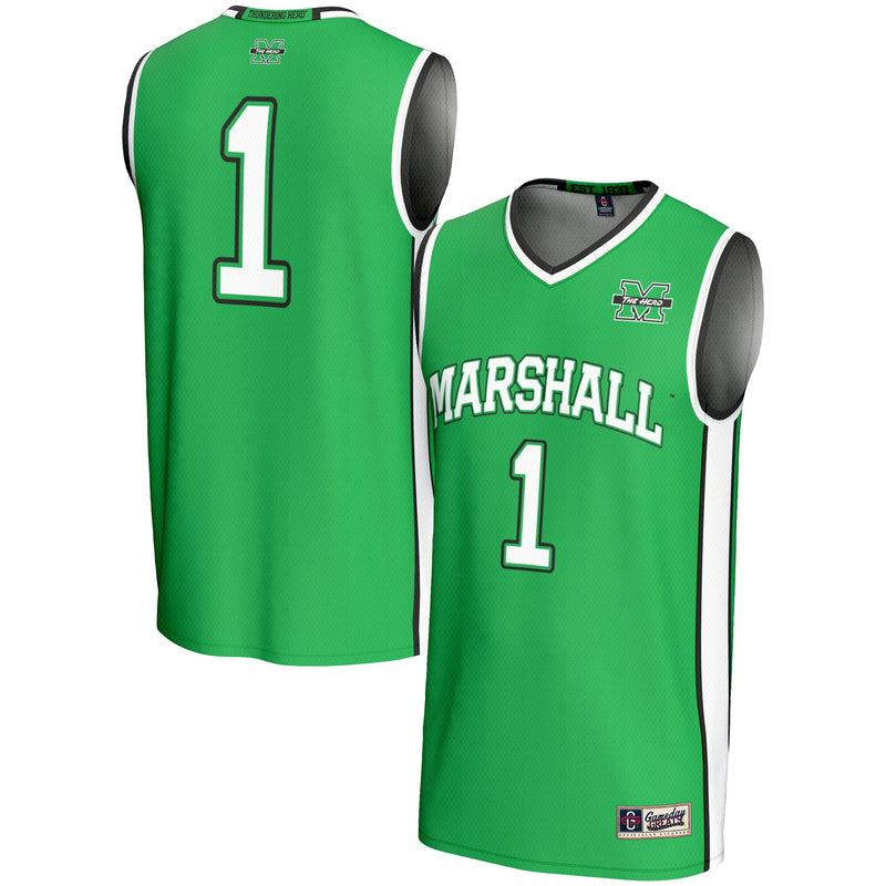Marshall Thundering Herd Kelly Green jersey – view 1