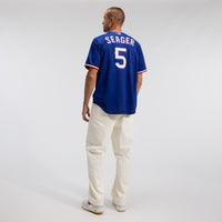 Texas Rangers Corey Seager Royal jersey – view 6