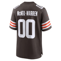 Cleveland Browns Emmanuel McNeil-Warren Brown jersey – view 3