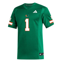 adidas Miami Hurricanes Green jersey – view 3