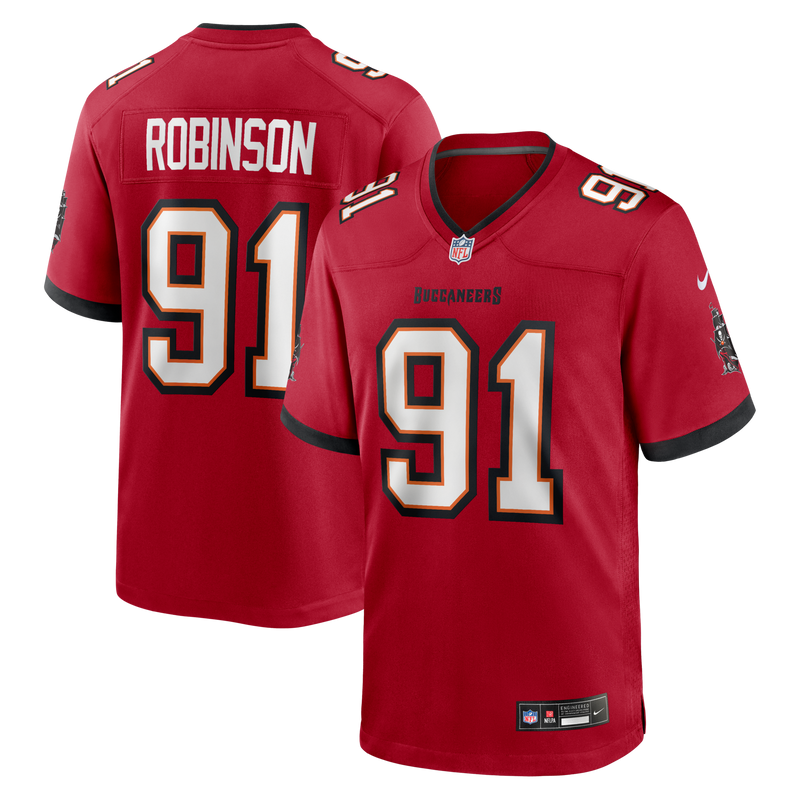 Tampa Bay Buccaneers A'Shawn Robinson Red jersey – view 1