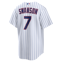 Chicago Cubs Dansby Swanson White jersey – view 4
