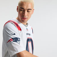 New England Patriots Christian Gonzalez White jersey – view 11