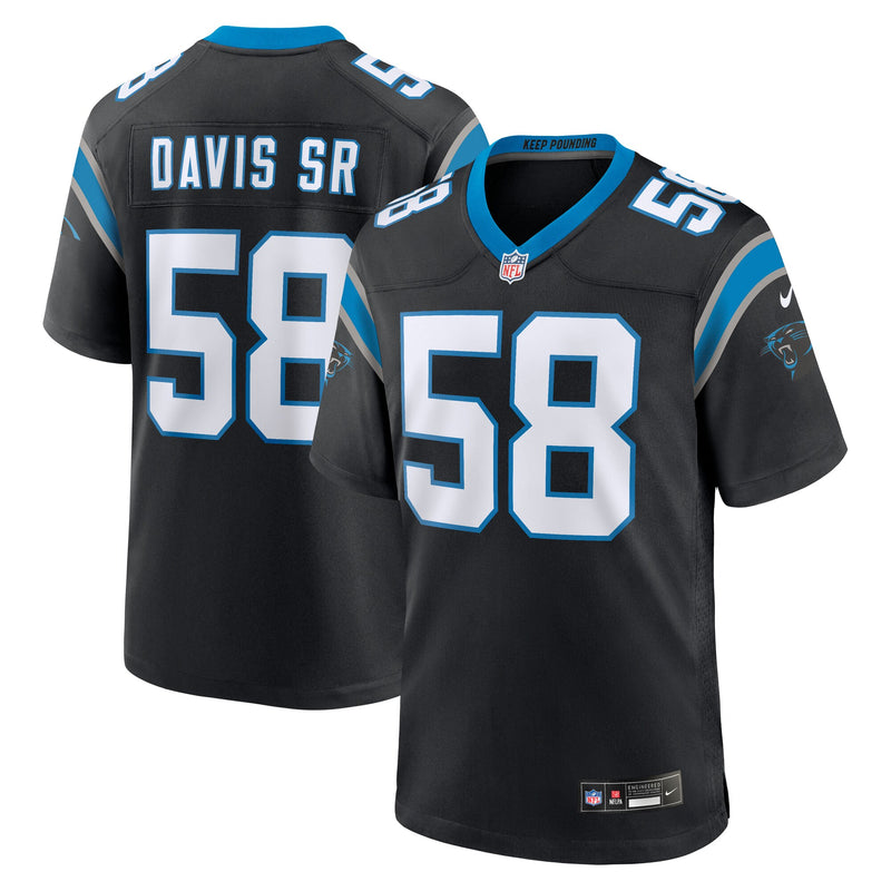 Carolina Panthers Thomas Davis Sr. Black jersey – view 1