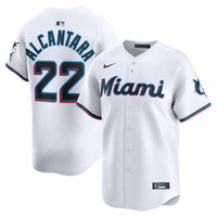 Miami Marlins Sandy Alcantara White jersey – view 2