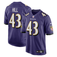Baltimore Ravens Justice Hill Purple jersey – view 1