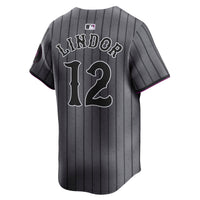New York Mets Francisco Lindor Gray jersey – view 4